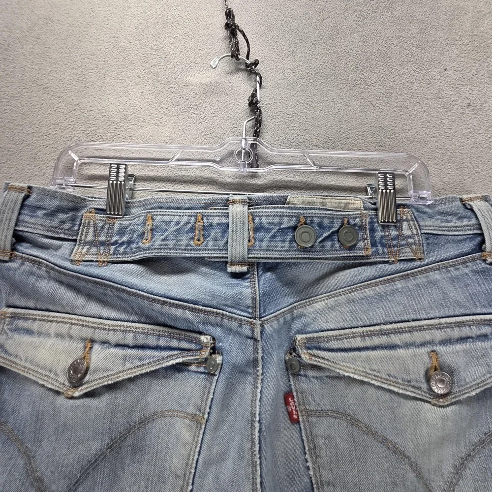 Vintage Levis Engineered Shorts Mens 34 Blue Cinch Back 10th Anniversary Twisted